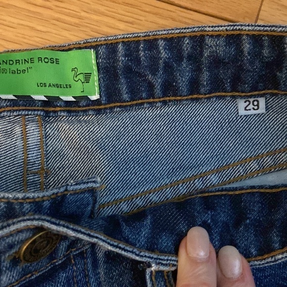 NWT Sandrine Rose Straight Leg Button-Fly Jean in Indigo, size 29 - Picture 12 of 12